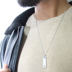 Collar Placa Rectangular