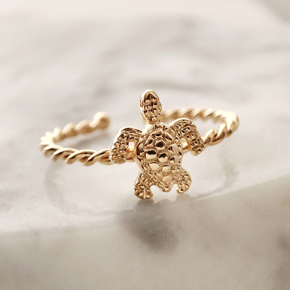 Anillo tortuga oro new arrivals